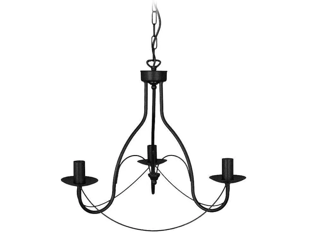 TOSEL Lustre Pampilles Lampada Decorativa Abaulado Carmim D44 X H80 Cm* Lustre