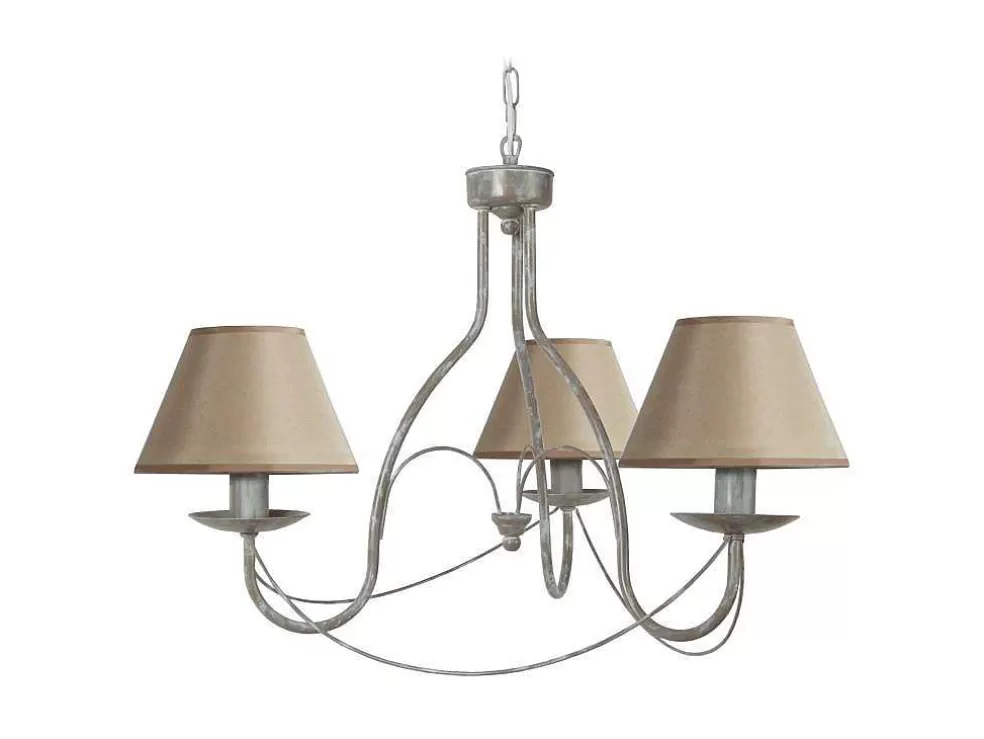 TOSEL Lustre Provencale Tecido Braco Taupe D62 X H80 Cm* Lustre