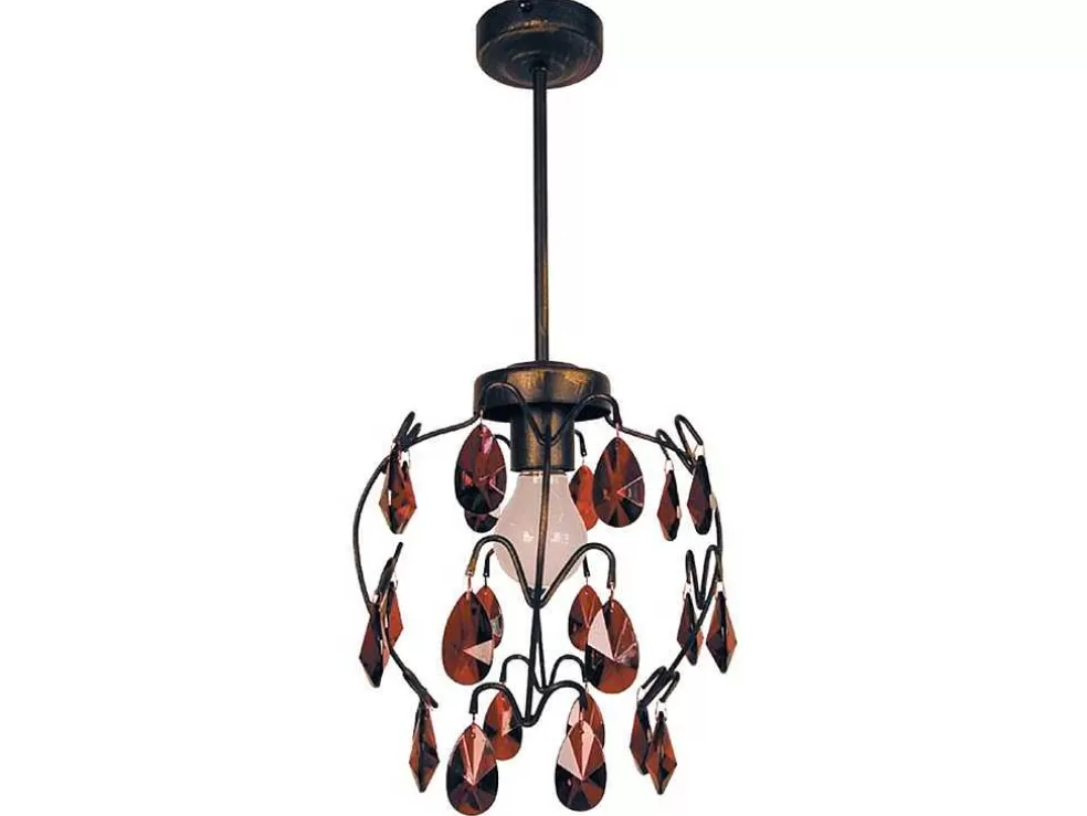 TOSEL Lustre Tulipano Vidro Braco Ambar D60 X H80 Cm* Lustre
