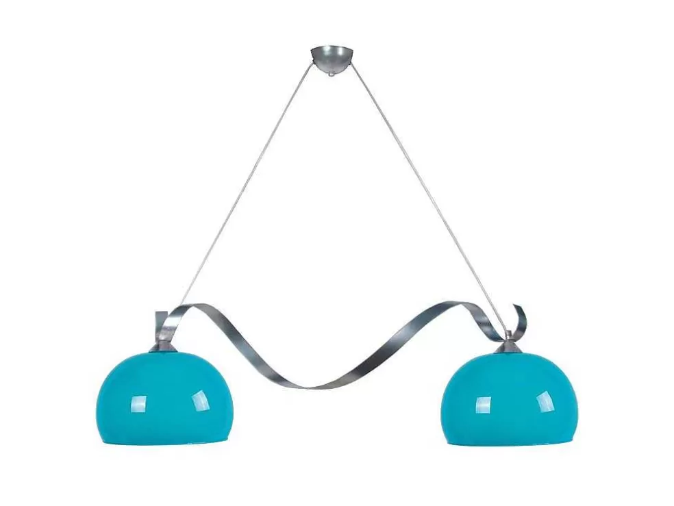 TOSEL Lustre Venise Vidro Bar Azul D45 X H21 Cm* Lustre
