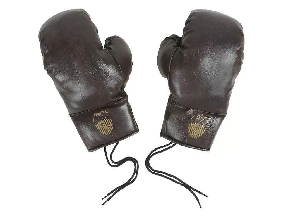 OZAIA Luvas De Boxe Vintage Com Cordoes Mirko - Castanho* Estátua