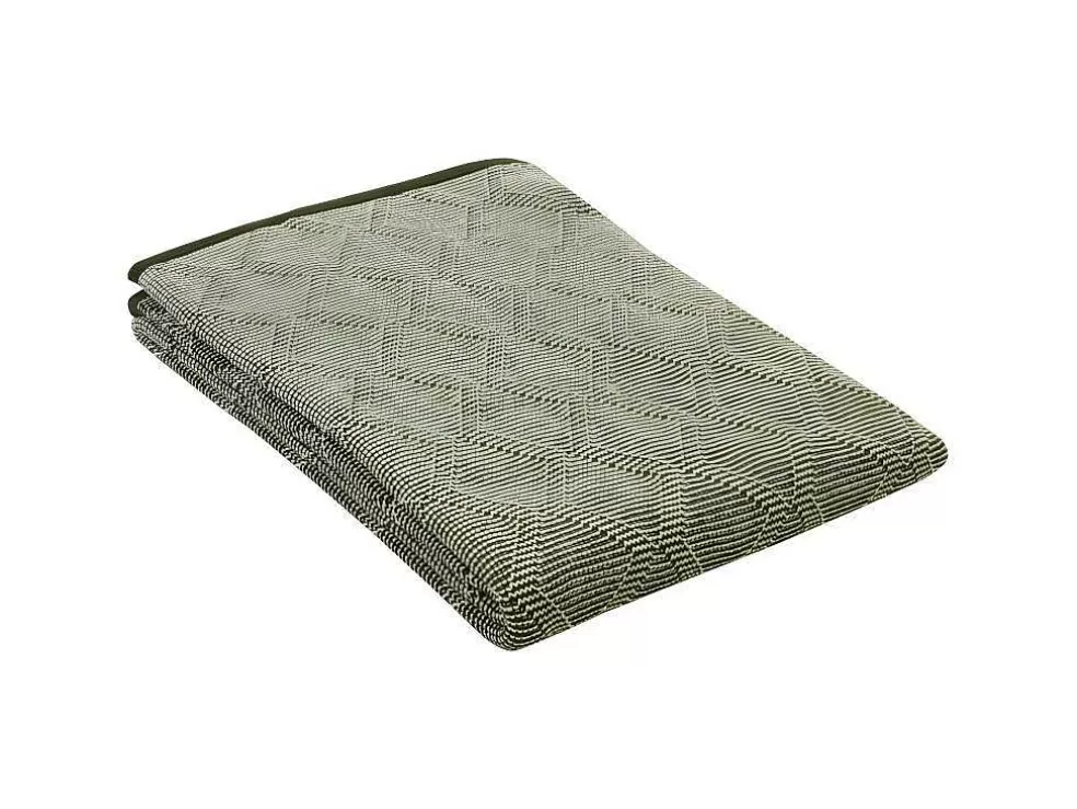 OZAIA Manta 100% Algodao Lesaka - 130 X 170 Cm - Caqui* Têxtil De Casa