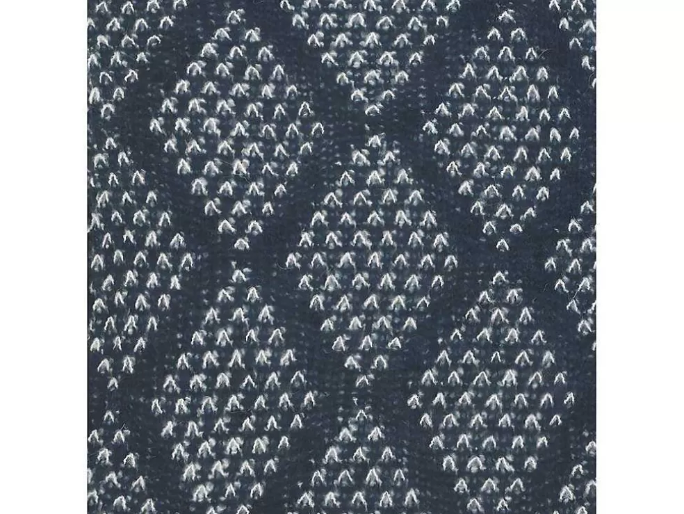 OZAIA Manta Oyace - Acrilico E La - 130 X 170 Cm - Marfim E Azul* Têxtil De Casa