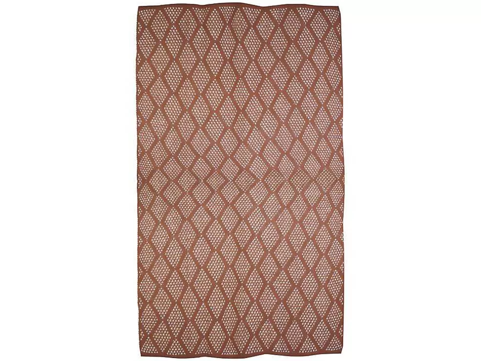 OZAIA Manta Oyace - Acrilico E La - 130 X 170 Cm - Marfim E Vermelho* Têxtil De Casa
