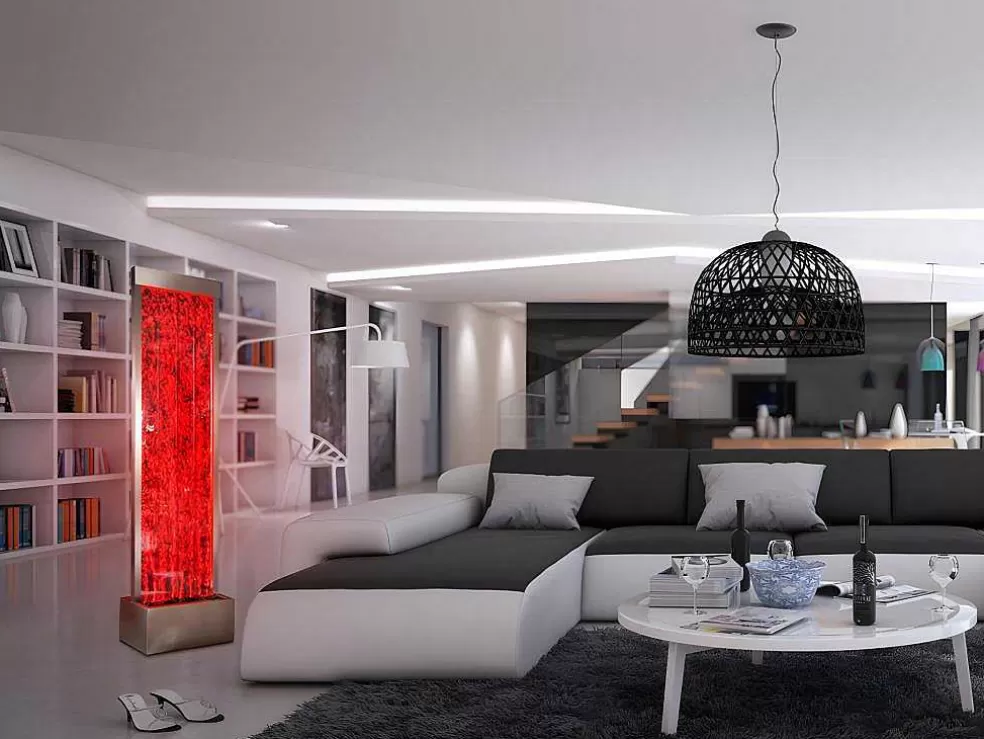 OZAIA Parede De Bolhas De Agua Blennie - Leds Com Cores Que Mudam - A.150 Cm* Candeeiro De Pe