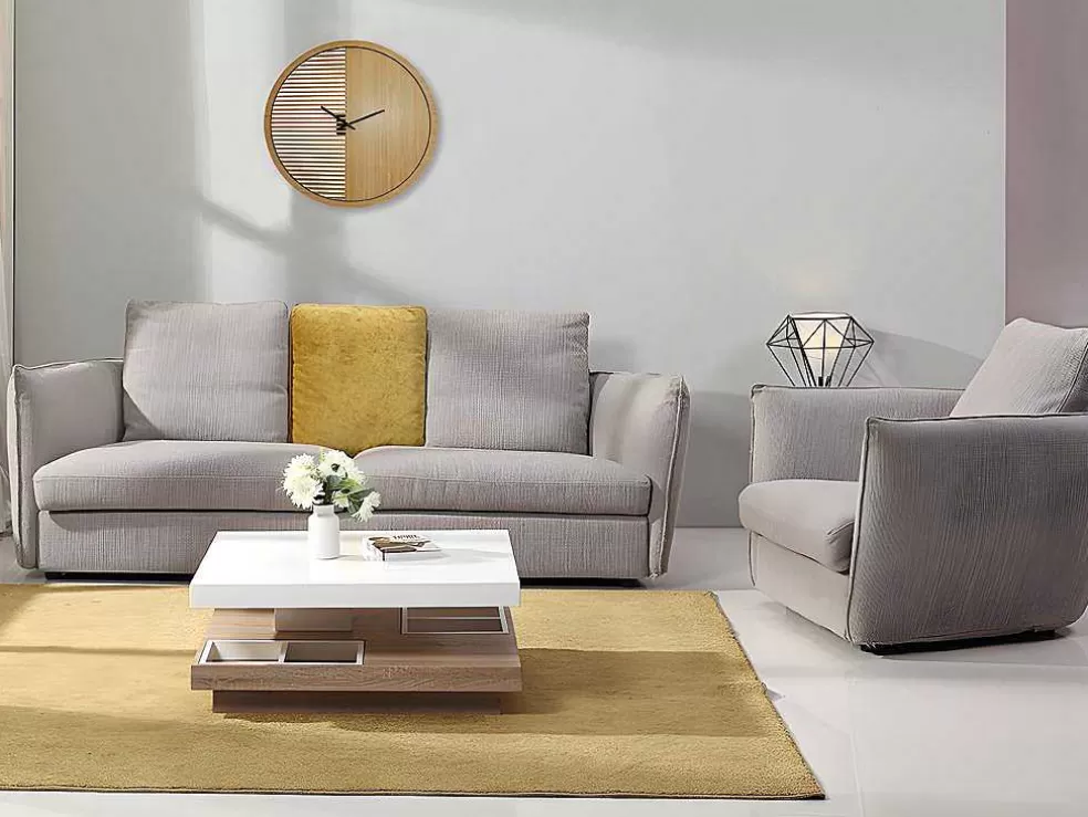 OZAIA Relógio De Parede Contemporaneo De D. 40 Cm Cor Natural - Bossifa* Relógio De Parede