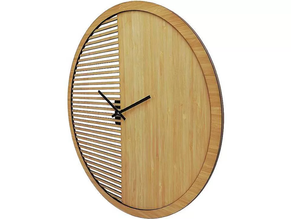 OZAIA Relógio De Parede Contemporaneo De D. 40 Cm Cor Natural - Bossifa* Relógio De Parede