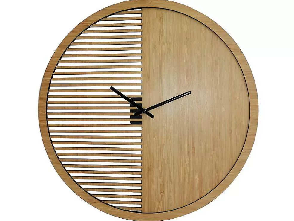 OZAIA Relógio De Parede Contemporaneo De D. 40 Cm Cor Natural - Bossifa* Relógio De Parede