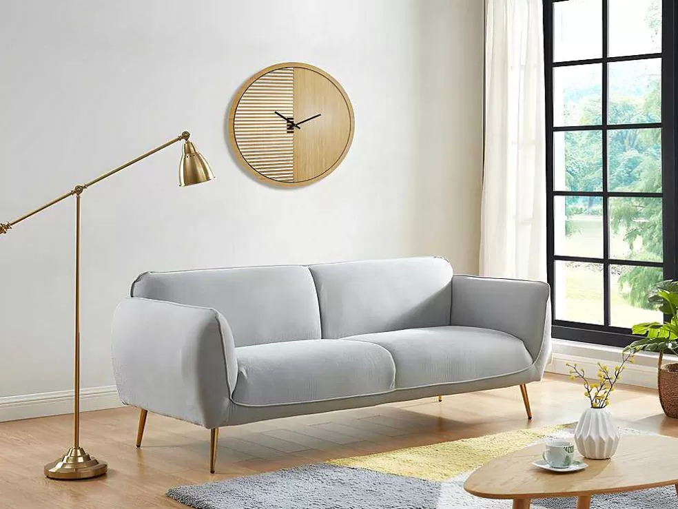 OZAIA Relógio De Parede Contemporaneo De D. 40 Cm Cor Natural - Bossifa* Relógio De Parede