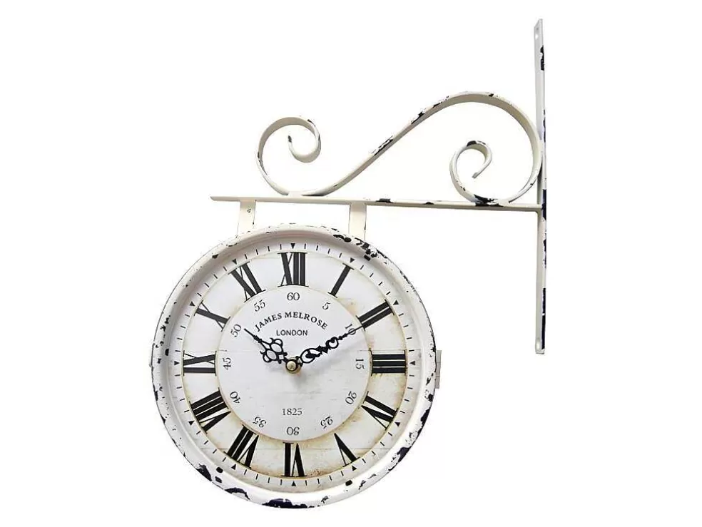 OZAIA Relógio De Parede De Face Dupla Faubourg Em Ferro - C44Xa34 Cm* Relógio De Parede