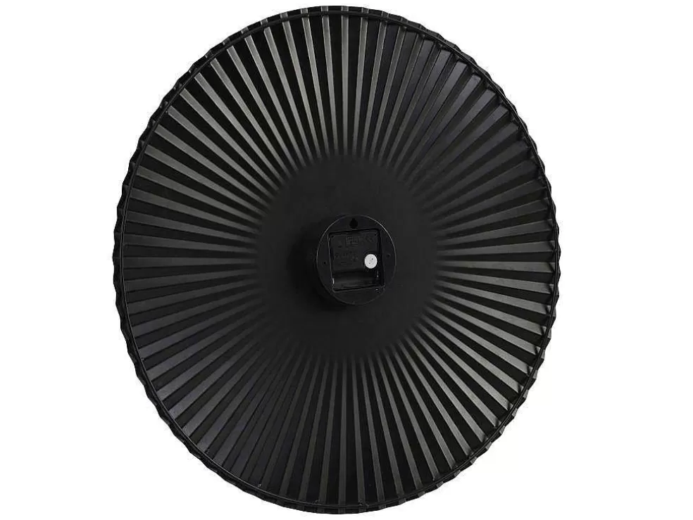 OZAIA Relógio De Parede Design D. 50 Cm Metal Cinza Antracite - Felinar* Relógio De Parede
