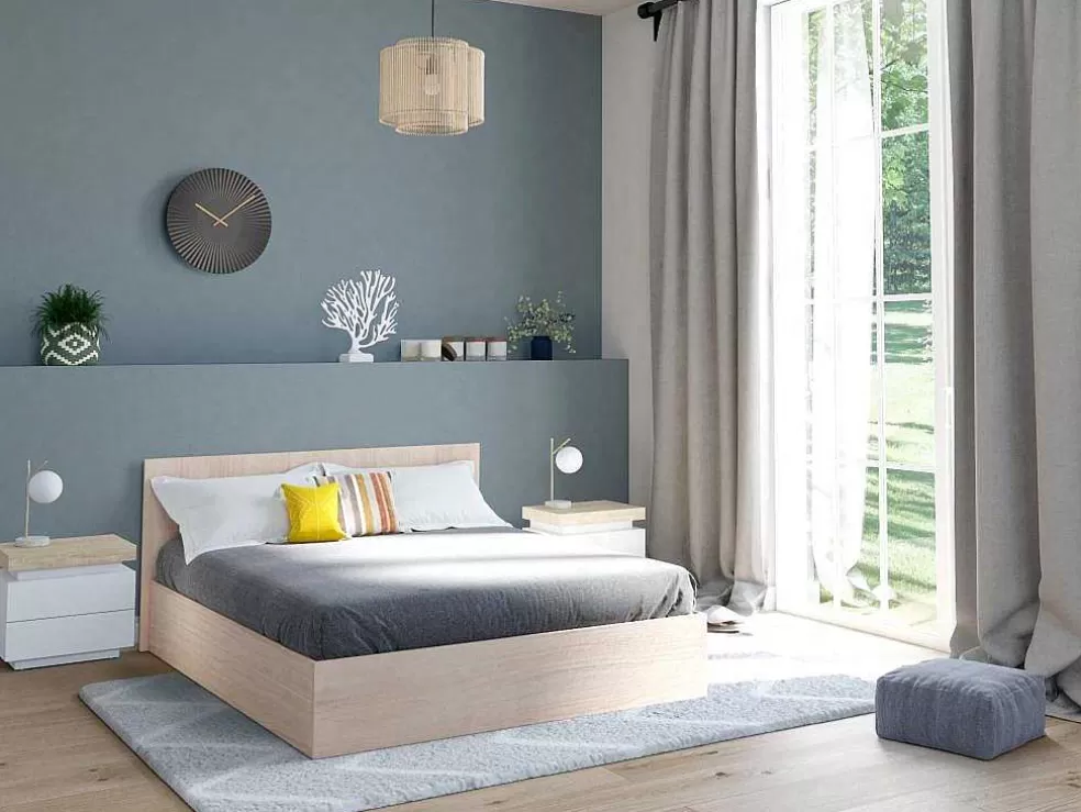 OZAIA Relógio De Parede Design D. 50 Cm Metal Cinza Antracite - Felinar* Relógio De Parede