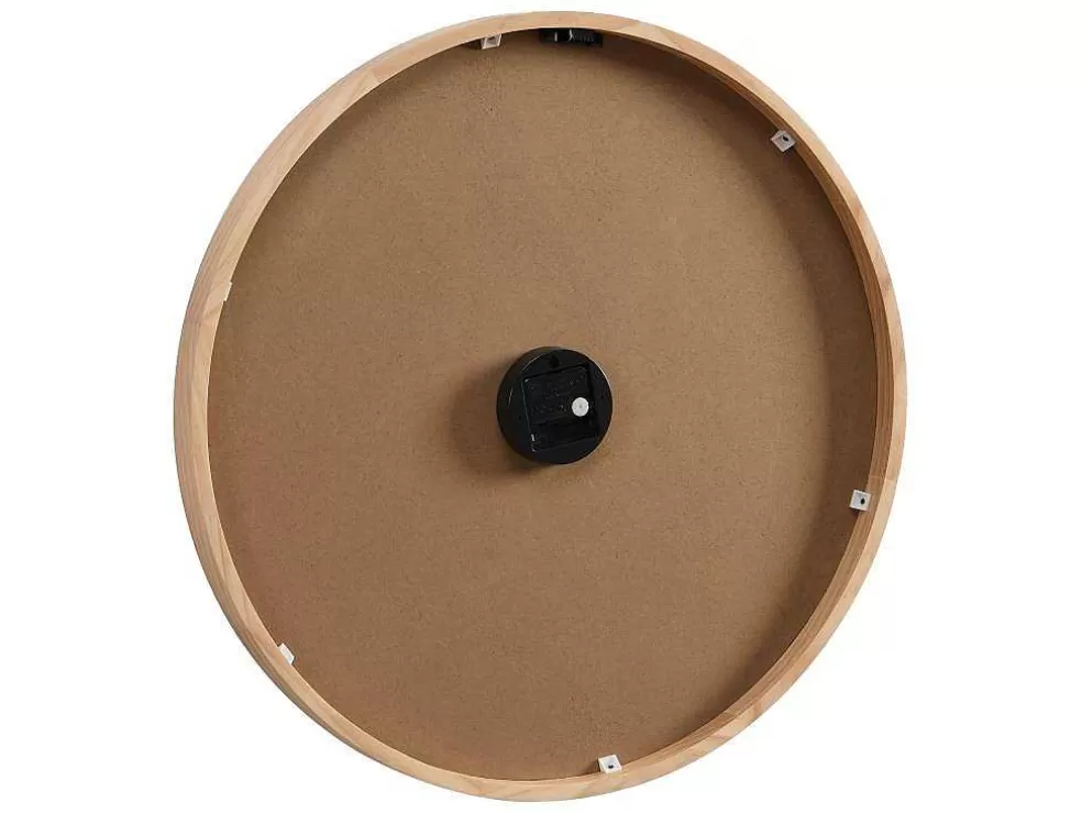 OZAIA Relógio De Parede Em Palhinha D. 60 Cm Mdf E Madeira Natural - Fietra* Relógio De Parede