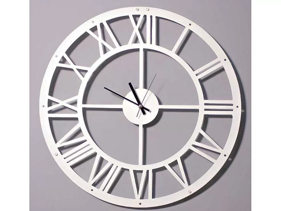 EPIKASA Relógio Vintage 3, Branco, Preto, 50X0,16X50 Cm, * Relógio De Parede