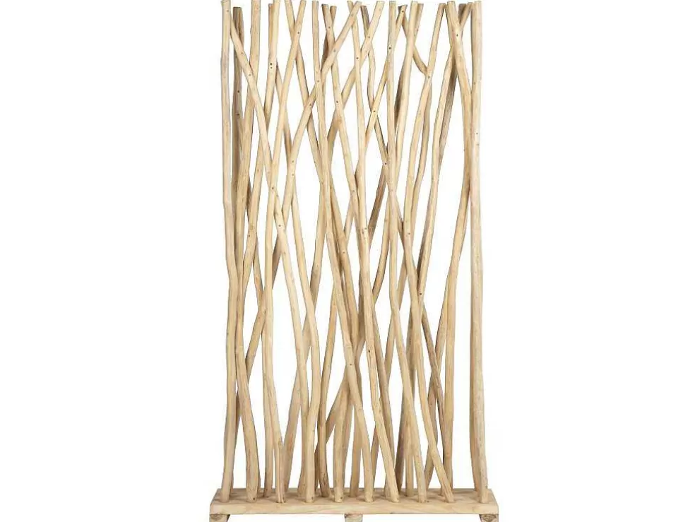 OZAIA Separador De Divisao Em Madeira De Teca De C. 100 X L. 25 X A. 180 Cm Cor Natural - Gayana* Biombo