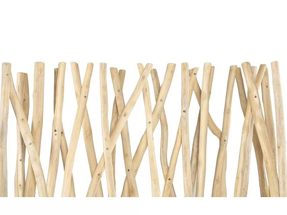 OZAIA Separador De Divisao Em Madeira De Teca De C. 100 X L. 25 X A. 180 Cm Cor Natural - Gayana* Biombo