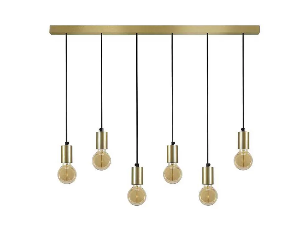 TOSEL Suspensao Norwich Metal Cilindro Verde D30 X H75 Cm* Lustre