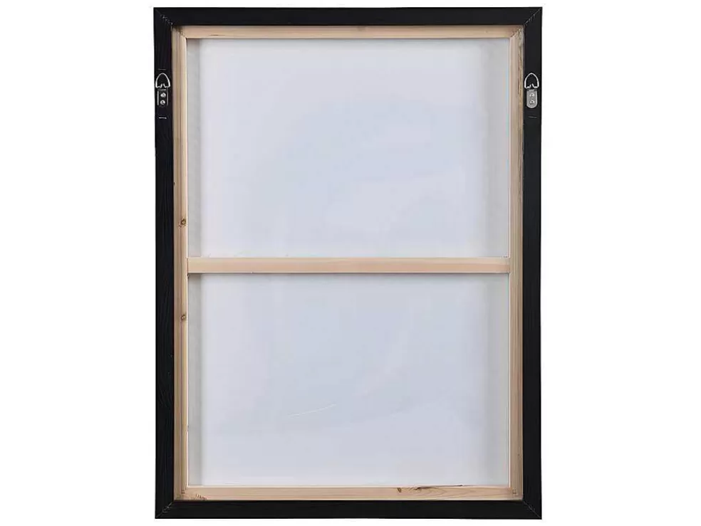 OZAIA Tela Impressa Emoldurada Mulher De 60 X 80 Cm Com Moldura Em Madeira Cor Azul E Bege - Lolia* Quadro