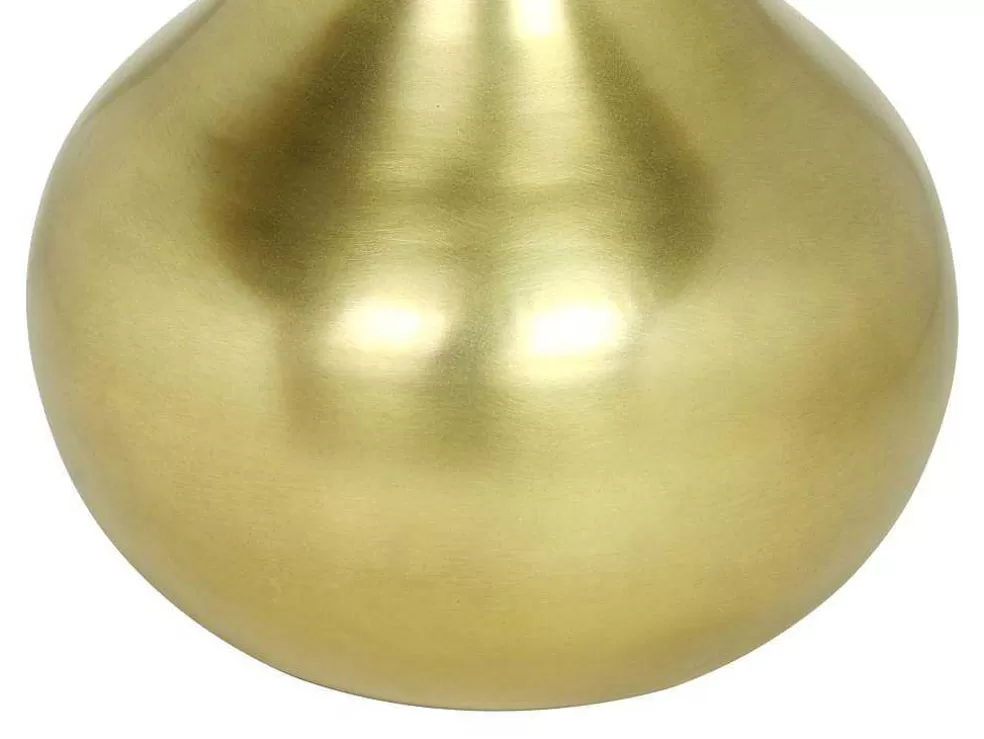 OZAIA Vaso Em Metal Dourado A.30 Cm Acabamento Latao Antigo - Gizeh* Objeto De Decoração Interior