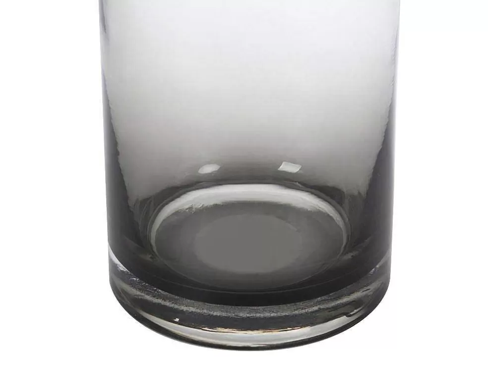 OZAIA Vaso Em Vidro De Cor D. 20,5 X A. 30 Cm Vidro Cinzento Fumado - Valoit* Objeto De Decoração Interior